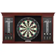 Dartboard and Cabinet Set Official Size Complete Accessory Steel Tip Dart