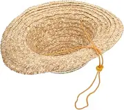 [LIFKOME] Toddler Farmer Costume Uv Protection Boys and Girls Bucket Hat for Outdoor Beach Party Khaki