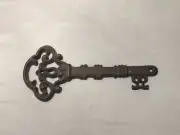 Cast Iron Skeleton Key Rustic Decor Jail House Church Wall Hanging 3.5"x7.75"