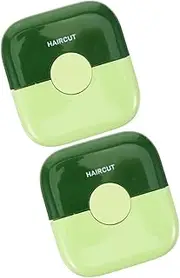 OFFIGAM 2pcs Hair Trimmer Comb for Women Manual Split End Remover Hair Cutting Tool Efficiently Trims Versatile Home Salon Use Avocado