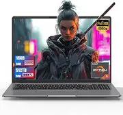 DREAMFYRE Laptop 16 Inch Full HD AMD Ryzen5 7640HS Up to 5GHz 16GB RAM DDR5 512GB SSD Gaming Laptop Keyboard Backlit RGB WiFi 6 Bluetooth 5 Gaming Computer