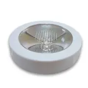 1Pcs Waterproof LED Light Coaster Creative USB Charging Round Coaster Custom Bar Cocktail Mat White shell colorful lights (USB charging)_Round