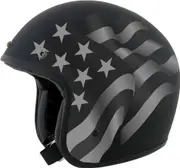 AFX FX-76 Flag Freedom, open face helmet , color: Black/Grey , size: S