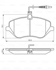Brand New Genuine Bosch BP1405 Brake Lining - 0 986 494 484