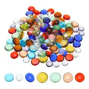 1000g Mosaic Tiles Flat Bead Glass Stained Mosaic Glass Pieces Mixed Color 1