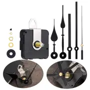 Wall Clock Quartz Movement Motor Mechanism Long Spindle Hands Kit 12 Pieces