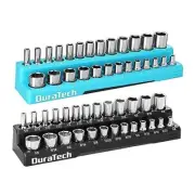 Magnetic Socket Organizer Set, 1/4" Drive SAE&Metric Socket 1/4" SAE&Metric