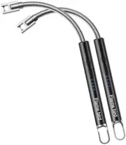 Electric Candle Lighter (2 Pack): Flameless Arc, Flexible, USB Rechargeable
