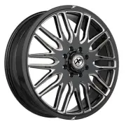 20x8.25 XF Off-Road XF-240 Gloss Black Milled DUALLY FRONT Wheel 8x210 (110mm)