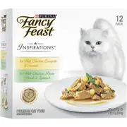 Fancy Feast Adult Inspirations Chicken Collection Wet Cat Food 70g x12 pack