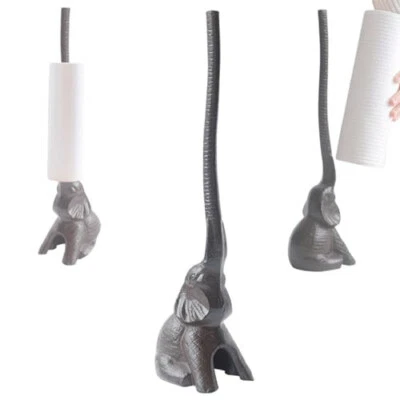 Elephant Toilet Paper Holder 16'' Cast Iron Paper Towel Holder Funny Toilet Pape
