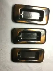 3 Flush Pulls Sliding Bypass Closet Door Handles Patinated Copper Finish