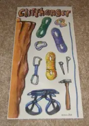 Karen Foster Design Sticker Sheet ~ Rock Climbing/Cliffhanger....Extreme Sports
