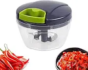 Manual Food Processor, Garlic Grinder with Hand String Design, Food Processor Quiet and Lightweight Design for Efficient and Fast Meal Prep