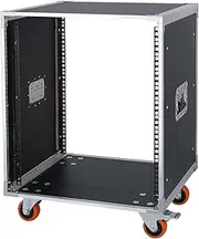 AV Gear Rack 12U Home Audio & Video Stage Stereo Equipment Storage Cabinet Stand On Wheels - 12U 19in Server IT Network Data Devices Storage Rack Cabinet - SC01-12U
