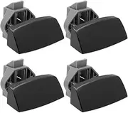 Dream Lighting Zinc Aloy RV Push Locks Cabinet Door Latch Locks for Caravan RV Marine Cupboard Drawer Catch Keylss ARC Shape Black Colour 4 PCS Pack
