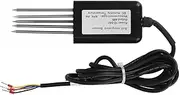 Soil Comprehensive Sensor, 5Pin Soil NPK PH Sensor, Temperature and Humidity EC Sensor for Soil Nitrogen Tester