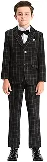 [mintgreen] Boys' Suit Blazer 2 Pieces Gentleman Tuexdo Sets Blazer + Trousers + Bow Tie 5-12 Years