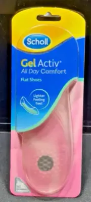 Scholl Gel Activ All Day Comfort Women Flat Shoes Lighter Feeling Feet 1-Pair