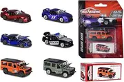 [Majorette] 212053152 License Deluxe, Die-Cast Vehicle, Including Collecting Box, Rubber Tyres, Freewheel, 6 Assorted, Multicoloured