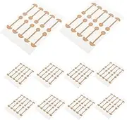 LOLIPPYY 10pcs Practical Wing Of Nose Strips Self-adhesive Nose Contour Patches Elastic Nose Corrector Stickers For Wide Nostrils