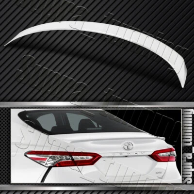 W-Power ABS Pearl White Rear Trunk Spoiler Wing Fit 2018-2024 Toyota Camry Sedan (for: Toyota)
