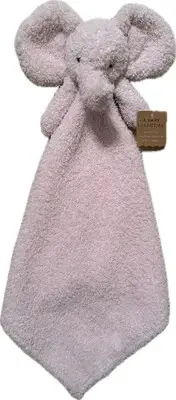 LEVI AND EMMIE FEATHER KNIT LOVEY LOVIE BABY BLANKET PINK PLUSH ELEPHANT FEATHER