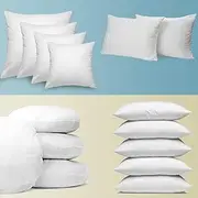 Aus Made Cushion Inserts Premium Polyester Fibre Filling Square or Round Pillow (2, 45x45cm)