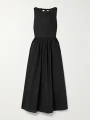 [Matteau] Matteau - Organic Cotton Midi Dress - Black - 4 4 Black
