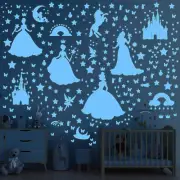 Glow in the Dark Stars for Ceiling - 3 Pcs Wall Decals Peel and Stick Removable