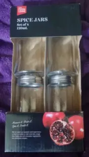 Spice Jars Set of 4 120ml