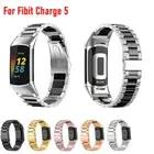 For Fitbit Charge 5 Metal Stainless Steel Watch Band Strap Bracelet Wristband