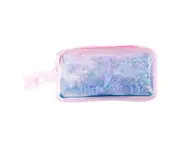 Floating Glitter Holographic Pencil Pouch, Zippered Pencil Pouch, Pen Case Pencil Bags