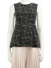 Silk Floral Pattern Tank Top