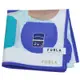 FURLA 品牌經典小豬包圖騰字母LOGO帕領巾(藍紫色滾邊)