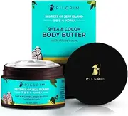 Pilgrim Shea & Cocoa Body Butter for Dry Itchy Skin, Stretch Marks, Deep Nourishment and Moisturising, Men and Women, Korean Beauty Secrets (Body Butter)