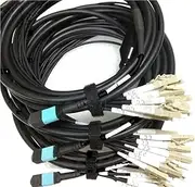 30m50m80m100m120m OM3 8C MPO-LC LSZH Armored Jumper multimode Waterproof 8 cores MTP MPO Optical Fiber patchcord Outdoor (Color : 50m OM3-300 MPO-LC)