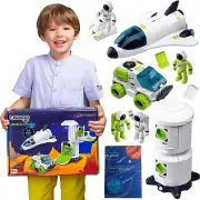 Space Toys for Kids 3 4 5 6 7 8, Space Shuttle with Rocket Ship Toys, 4 Astro...