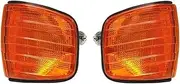 XISII Turn Signal Corner Light,Fit For Mercedes, S Class W126 260SE 300SE 500SE 560SE 1980-1991 daytime running lights for cars(1 Pair(Amber))