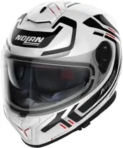 Nolan N80-8 Ally N-Com Helmet, black-white, Size 2XS 53 54 for Men Black White