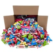Party Candy Assortment - Smarties, Kool-Aid, Bubble Gum, Lollipops - 5 Pound Box