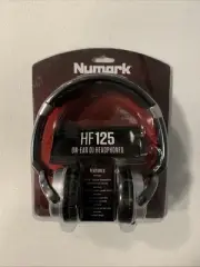 NEW Numark HF125 On-Ear Compact DJ Headphones Black/Silver
