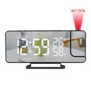 TS-9210-TFM-HW-R Radio projection alarm clock LED large screen display temperature and humidity electronic clock digital