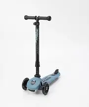 Scoot & Ride Highway Kick 3 LED Highwaykick 3 LED Kids Scooter Kickboard Steel/Steel [Parallel Import Goods]