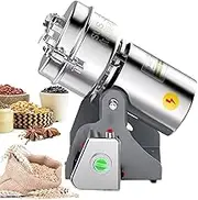 2500G Electric Dry Food Grinding Machine, Stainless Steel Grain Grinder, Electric Grain Mill with Efficient High-Speed Grinding, Low Noise Durable Design for Coffee Beans, Dry Corn