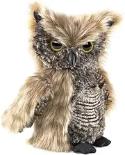 Folkmanis Screech Owl Puppet with Turning Head