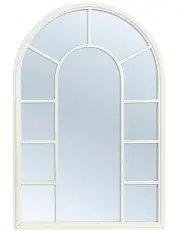 [Cooper & Co] Vault Arched Iron Mirror in White