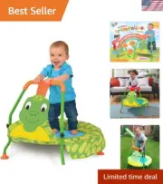 Springless Toddler Trampoline with Handles - Encourages Balance & Confidence