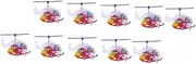 Toddmomy 10pcs Boy Girl Helicopter Wind-up Toy Adorable Clockwork Playthings for Party Favors Improves Coordination Imagination Fun Decor for Home Events