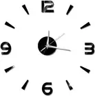 Wall Watch Decor, Wall Clock Sticker 3D Big Watch Decor DIY Wall Modern Home